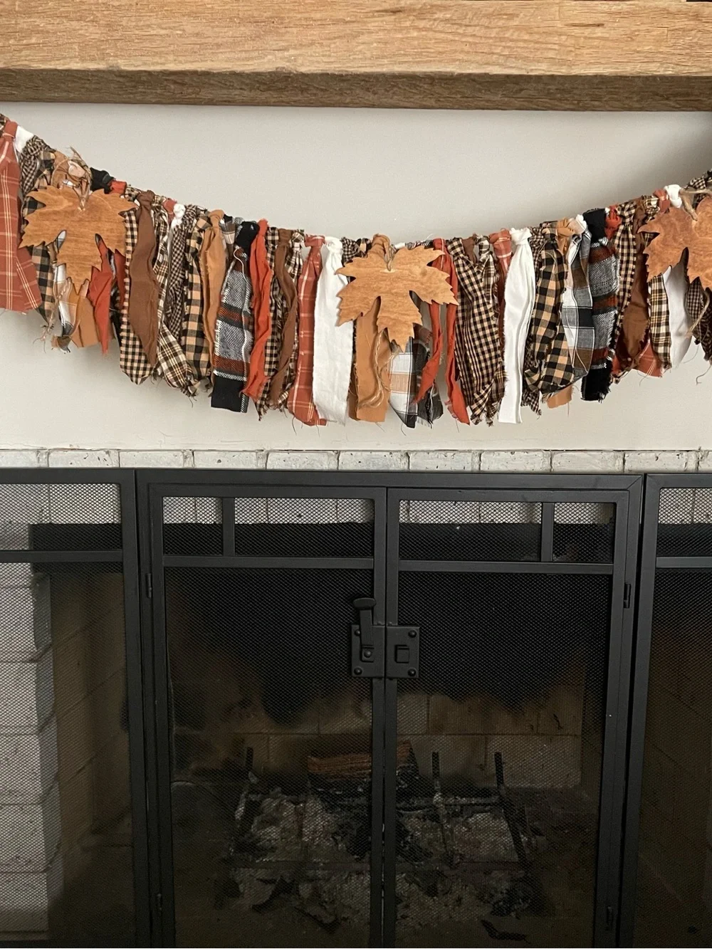 Fall Rag Tie Garland New!